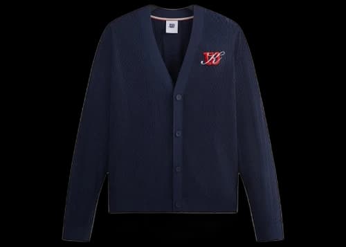 Kith Wilson Sweater Cardigan Navy Blazer