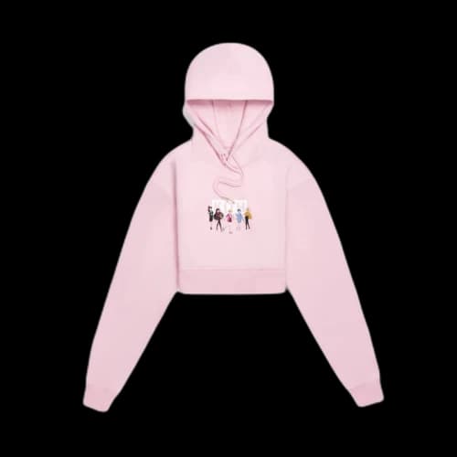 Kith Women x Sailor Moon Alexa Cropped Hoodie Pink