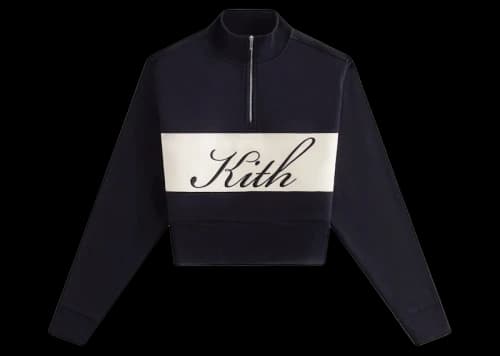 Kith Women's Hunter II Kith Script Quarter Zip Black