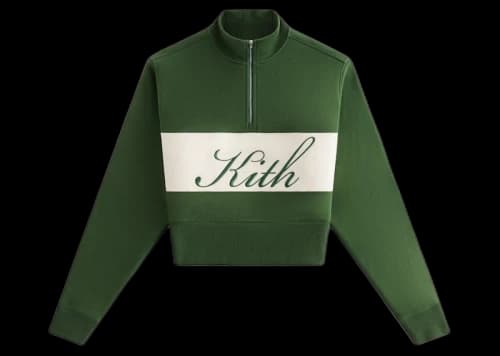 Kith Women's Hunter II Kith Script Quarter Zip Convoy