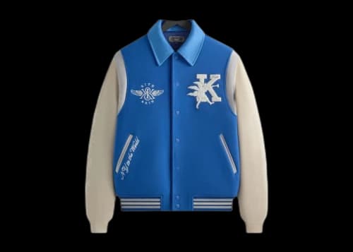 Kith Wool X Microsuede Varsity Jacket Cyclone