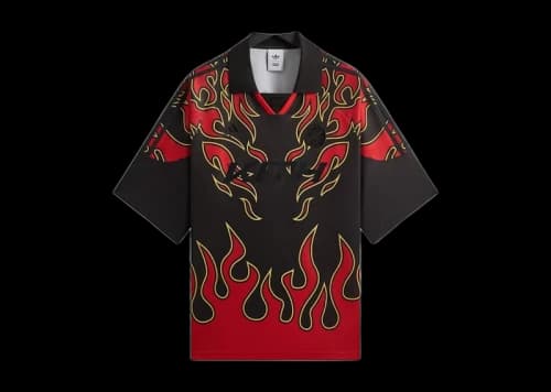 Kith x adidas Football Flame Soccer Jersey Black