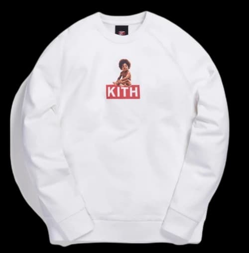 Kith x Biggie Classic Logo Crewneck White