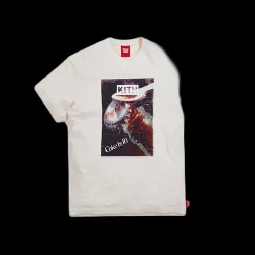 Kith x Coca-Cola Open Bottle Vintage Tee Ivory