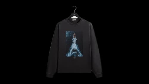 Kith x JAWS Boat Poster Vintage Tee Black