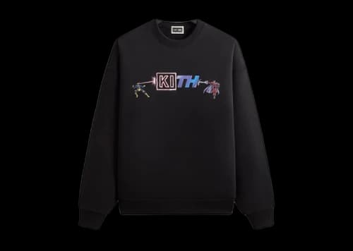 Kith x Marvel Clash Vintage Nelson Crewneck Black