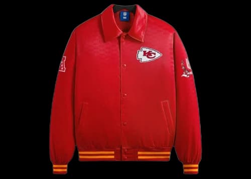 Kith x NFL Chiefs Satin Bomber Jacket Race