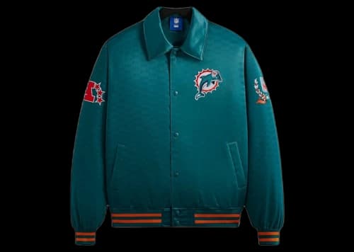 Kith x NFL Dolphins Satin Bomber Jacket Center
