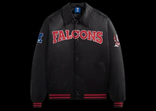 Kith x NFL Falcons Satin Bomber Jacket Black