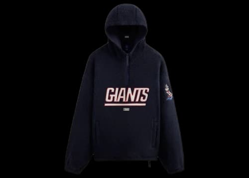 Kith x NFL Giants Quarter Zip Sherpa Nocturnal