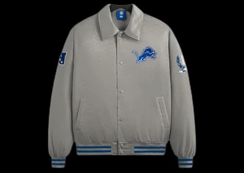 Kith x NFL Lions Satin Bomber Jacket Chain