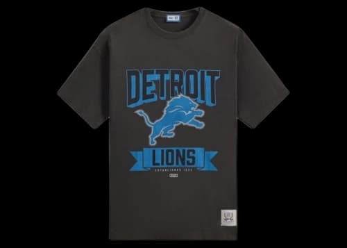 Kith x NFL Lions Vintage Tee Black