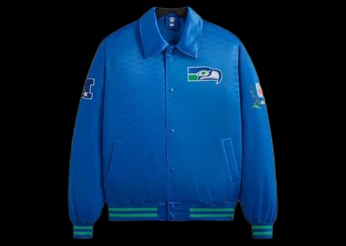 Kith x NFL Seahawks Satin Bomber Jacket Merriam