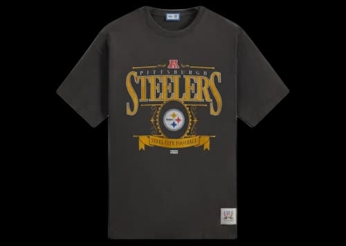 Kith x NFL Steelers Vintage Tee Black