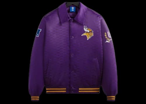 Kith x NFL Vikings Satin Bomber Jacket Cover