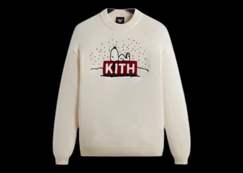 Kith x Peanuts Snoopy Sweater Sandrift