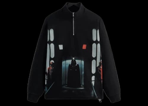 Kith x STAR WARS Darth Vader Quarter Zip Black PH
