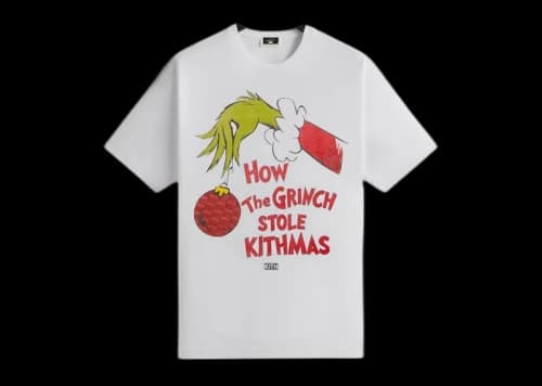 Kith x The Grinch Book Title Vintage Tee White