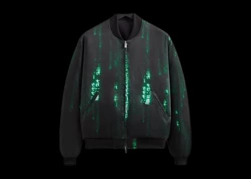 Kith x The Matrix Vance Satin Bomber Jacket Black