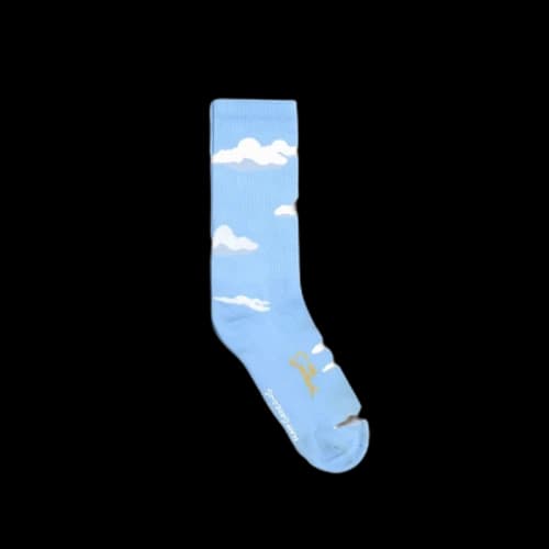 Kith x The Simpsons Clouds Socks Light Blue