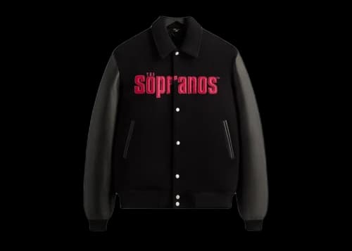 Kith x The Sopranos Varsity Jacket Black