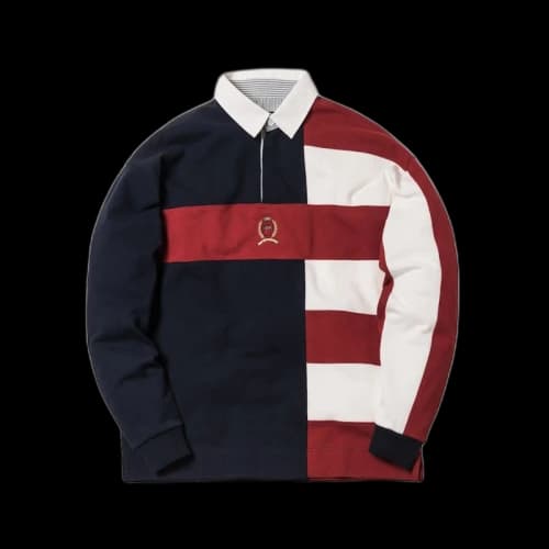 Kith x Tommy Hilfiger Color Block Rugby Navy