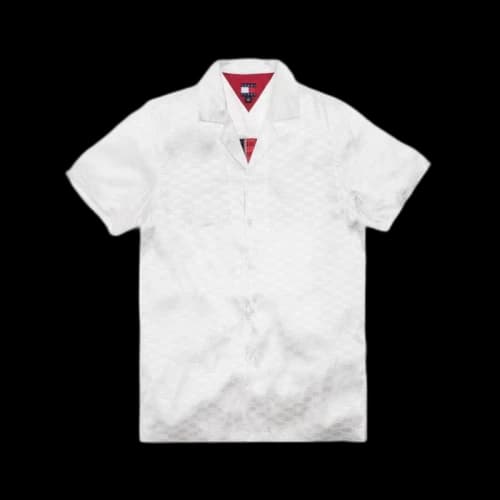 Kith x Tommy Hilfiger Satin Camp Shirt White