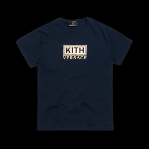 Kith x Versace Greek Key Tee Navy