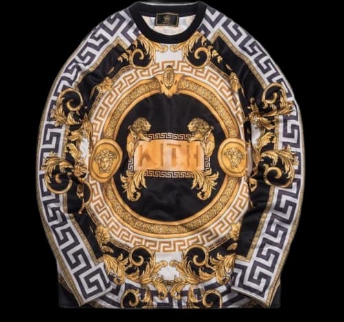 Kith x Versace Lion Tricot Crewneck Black/Gold