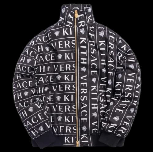 Kith x Versace Monogram Track Jacket Black