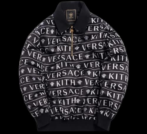 Kith x Versace Quarter Zip Pullover Black