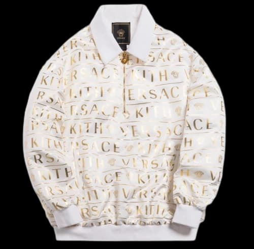 Kith x Versace Quarter Zip Pullover White