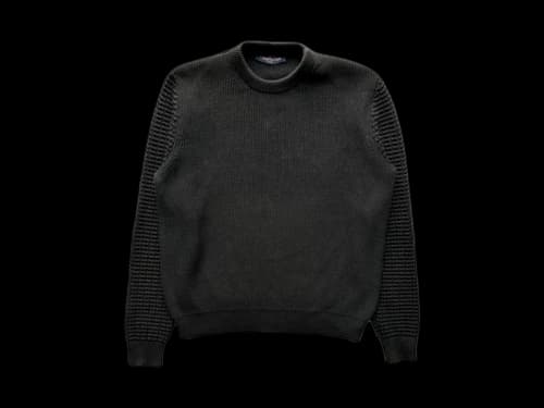 Louis Vuitton Rue Du Pont Waffle Knit Sweater Black