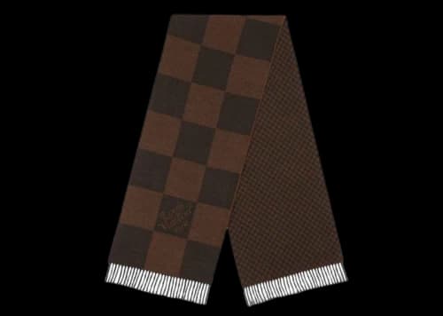 Louis Vuitton x Nigo Damier Giant Scarf Marron