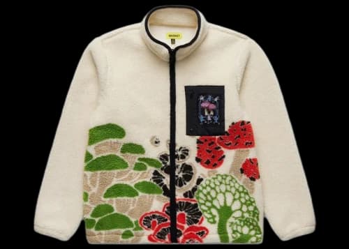 Market Mycology Sherpa Fleece Jacket Cream