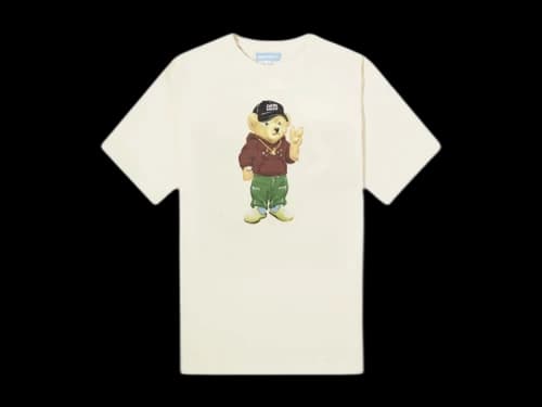 Market Peace Bear T-Shirt Ecru