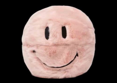 Market Smiley Fur Basketball Pink