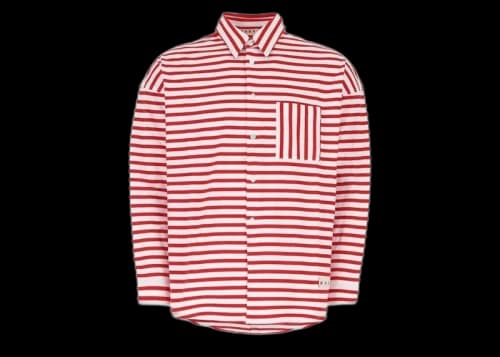 Marni Compact Striped Jersey Red