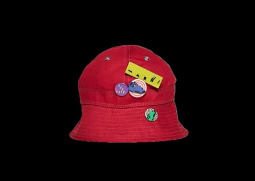 Marni x Union Cotton Drill Bucket Hat Red