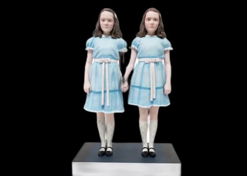 Medicom The Shining Grandy Twins Statue Figure Blue