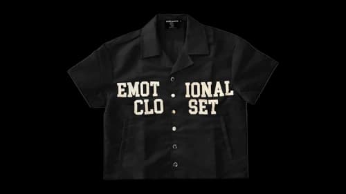 Mixed Emotion Backyard Nylon Shirt Black