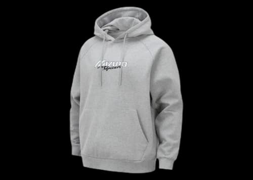 Mizuno x Shoecave Pullover Hoodie Grey Melange