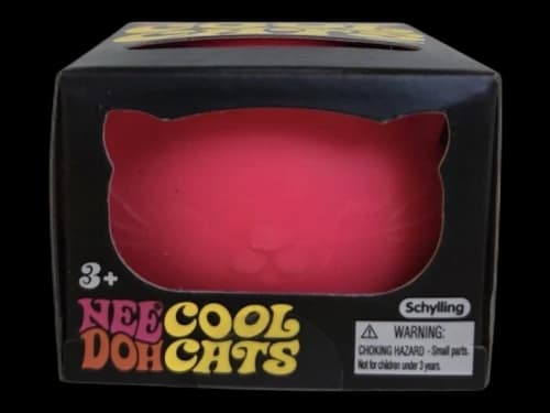 NeeDoh Cool Cat Squishy Fidget Toy Pink