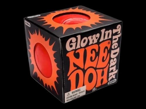 NeeDoh Glow in the Dark Squishy Fidget Toy Orange