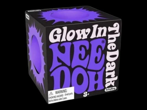 NeeDoh Glow in the Dark Squishy Fidget Toy Purple