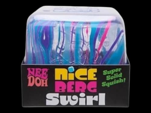 NeeDoh Jumbo Swirl Nice Berg Squishy Fidget Toy Blue
