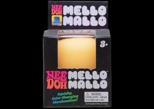 NeeDoh Mello Mallo Squishy Fidget Toy Yellow