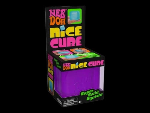 NeeDoh Nice Cube Squishy Fidget Toy Purple