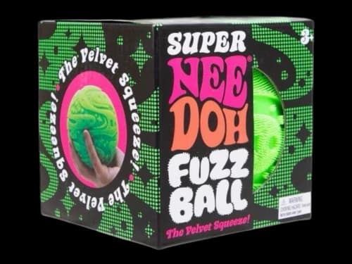 NeeDoh Super Fuzzball Squishy Fidget Toy Green