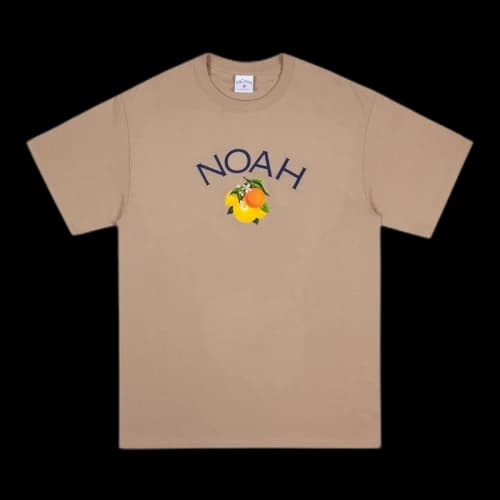Noah Citrus Core Logo Tee Sand